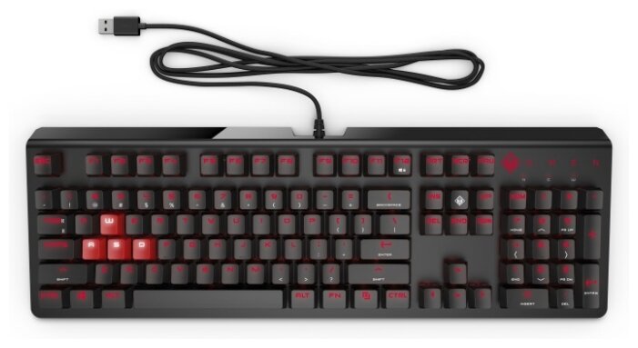 Клавиатура HP OMEN 1100 1MY13AA Black-Red USB, купить в Краснодаре