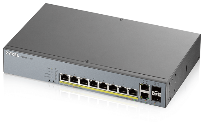 Коммутатор  Zyxel GS1350-12HP L2 PoE +, купить в Краснодаре