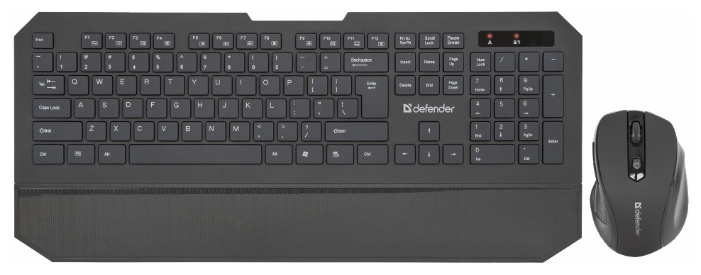 Набор клавиатура+мышь беспроводной Defender Berkeley C-925 RU,черный,мультимедийный USB