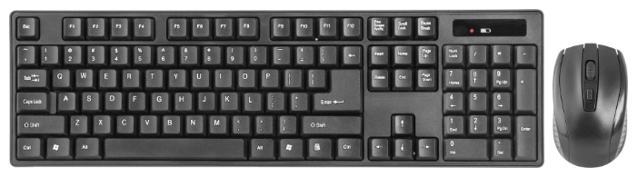 Набор клавиатура+мышь беспроводной Defender C-915 RU,черный,полноразмерный