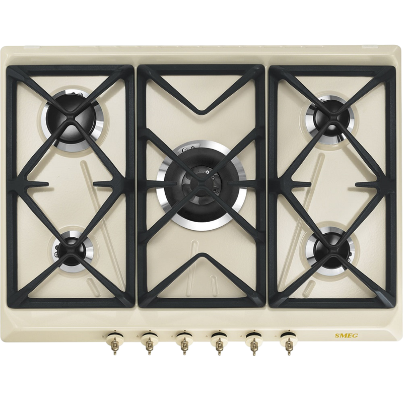 Встраиваемые газовые панели SMEG Smeg Coloniale SRV876POGH