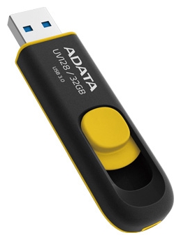 Флешка 32GB ADATA UV128 USB 3.0 черный/желтый, купить в Краснодаре