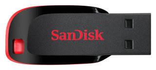 Флеш накопитель 128GB SanDisk CZ50 Cruzer Blade, USB 2.0