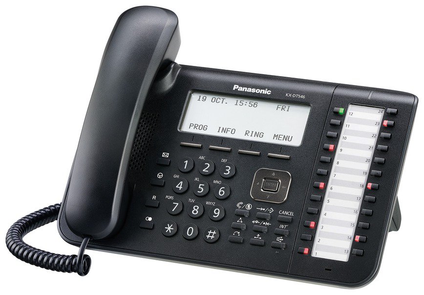 Системный телефон Panasonic KX-DT546RU белый, купить в Краснодаре