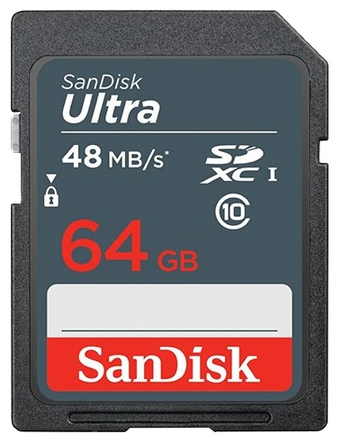 Карта памяти SDXC SanDisk SDSDUNB-064G-GN3IN, купить в Краснодаре