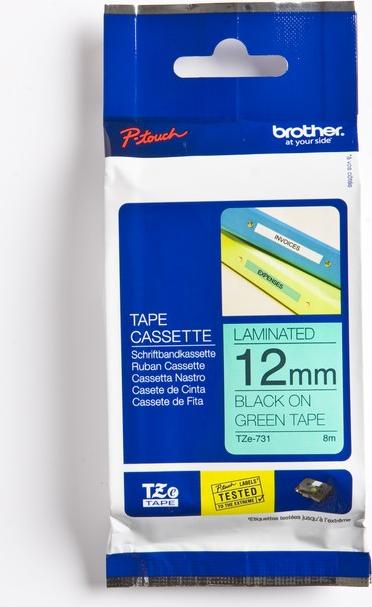 Наклейка ламинированная TZ-E731 (12 мм черн/зелен), купить в Краснодаре