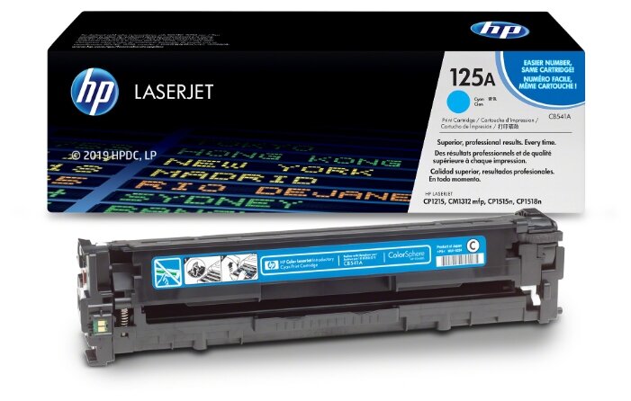 Тонер-картридж  HP Cyan для СLJ CP1215/CP1515/CP1518/CM1312mfp  ( CB541A ) , купить в Краснодаре