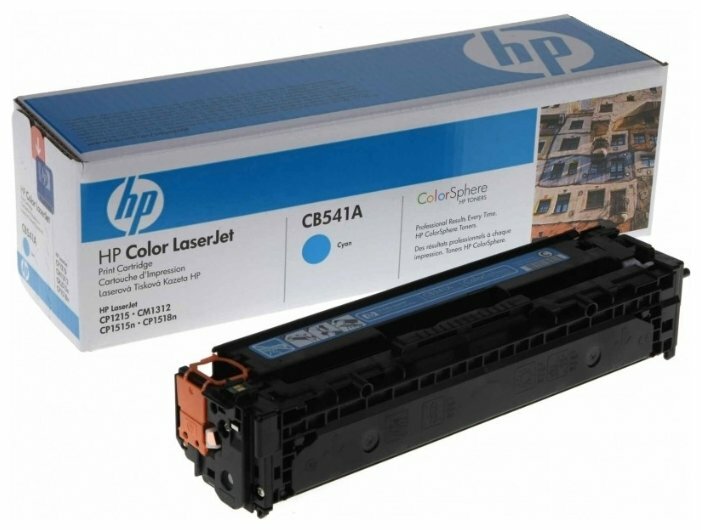 Тонер-картридж  HP Cyan для СLJ CP1215/CP1515/CP1518/CM1312mfp  ( CB541A ) , купить в Краснодаре