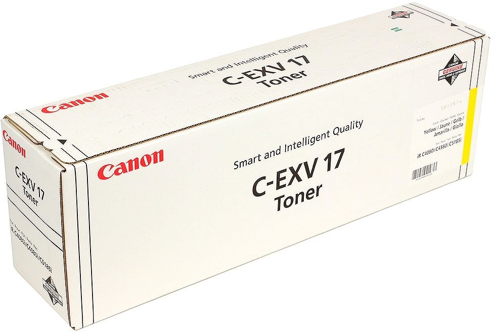 Тонер-картридж желтый Canon C-EXV 17 Canon iRC4080/4580/5180