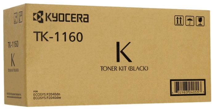 Тонер картридж TK-1160 для Kyocera P2040dn/P2040dw (7 200 стр.)