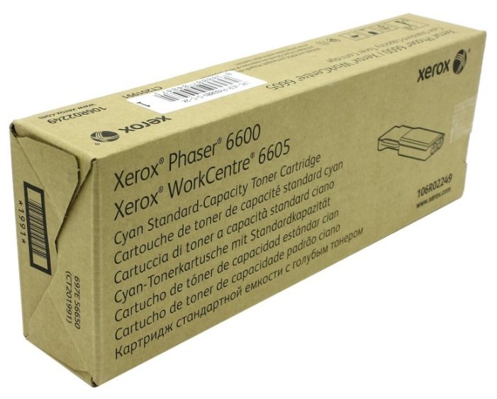 Тонер-картридж Xerox Phaser 6600, 2000 стр. голубой