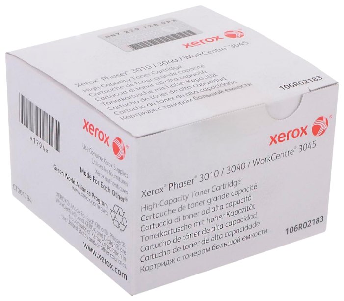 Тонер-картридж Xerox PH3010, 2.3K