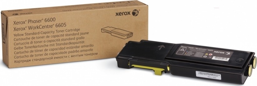 Тонер-картридж Xerox Phaser 6600, 2000 стр. жёлтый