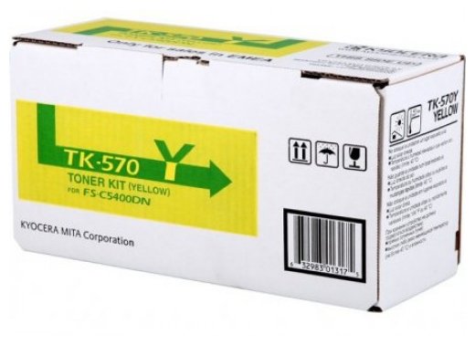 Тонер-картридж желтый TK-570Y Kyocera FS-C5400DN (12 000 стр), купить в Краснодаре