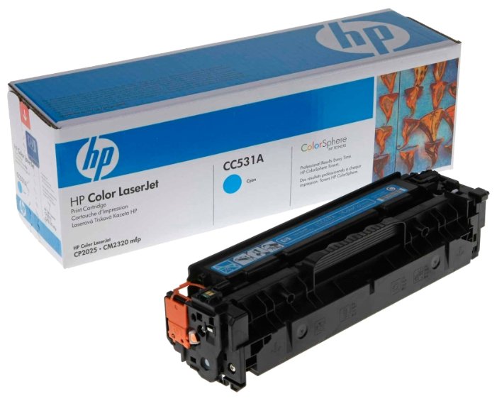 Тонер-картридж   HP Color LaserJet CC531A Cyan Print   ( CC531A ) , купить в Краснодаре