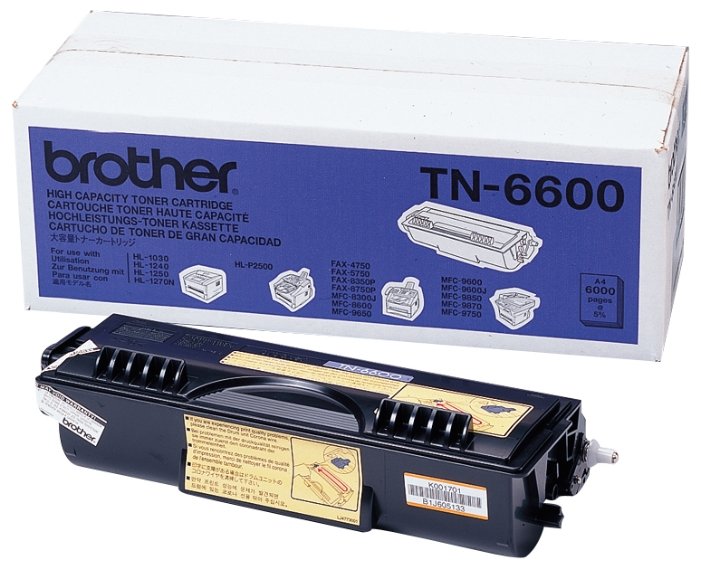 Картридж Brother TN-6600 (6 000 стр.) HL1240/1250/1270N/1440/1450/1470N, MFC9650/9870/9660/9880, купить в Краснодаре