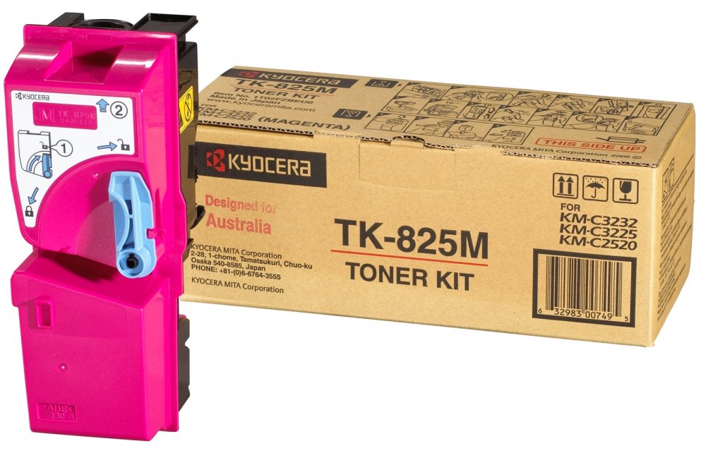 Тонер-картридж красный TK-825M Kyocera KM-C2520/2525E/3225/3232/3232E/4035E (7 000 стр.)