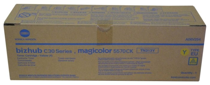 Тонер Konica Minolta bizhub C30/31P, желтый, купить в Краснодаре
