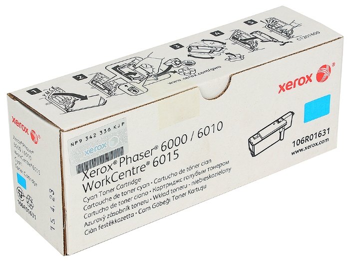 Тонер XEROX Phaser 6000/6010 голубой (1K) (106R01631), купить в Краснодаре
