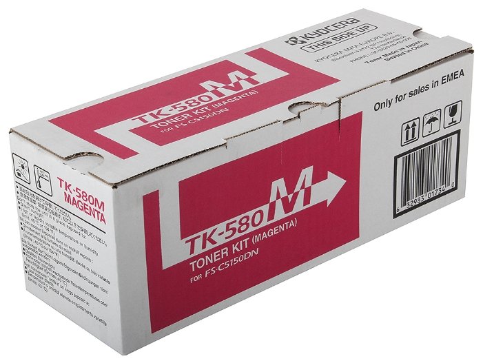 Тонер-картридж пурпурный TK-580M Kyocera FS-C5150DN, ECOSYS P6021cdn (2800 стр.), купить в Краснодаре