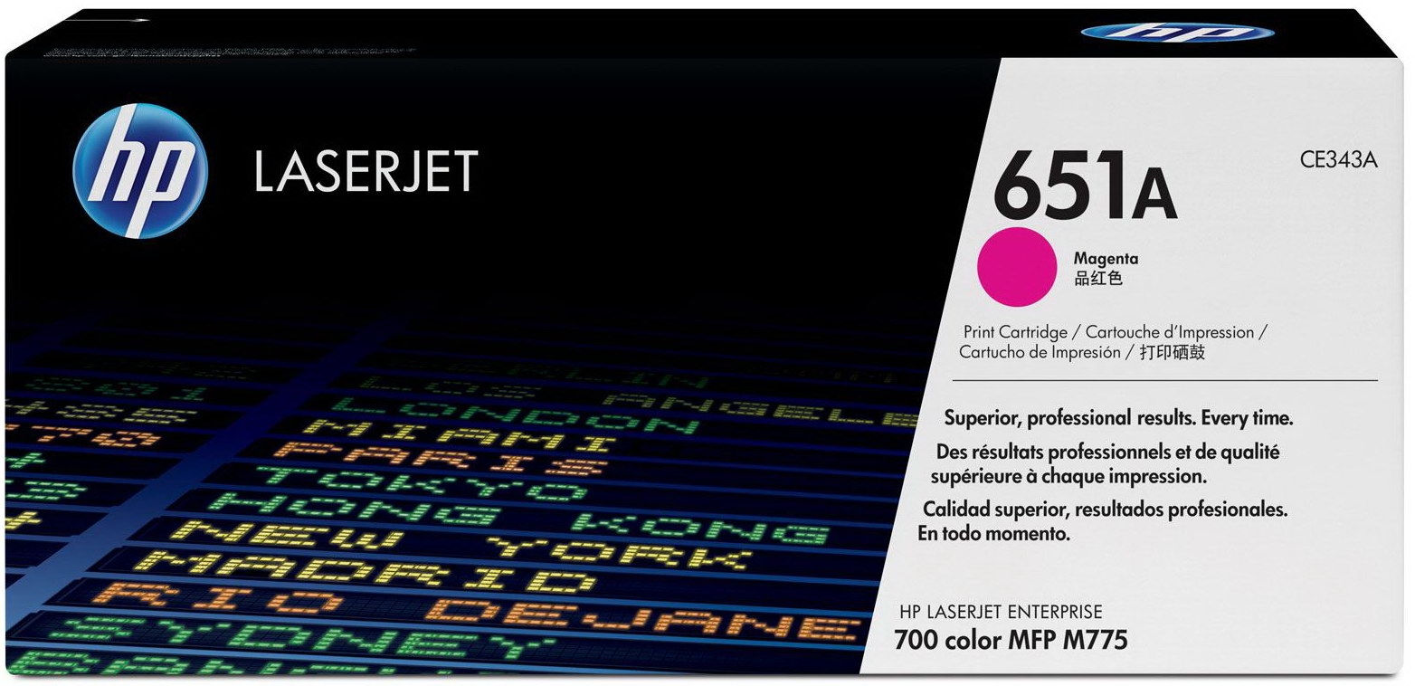 Картридж пурпурный HP 651A Color LaserJet Enterprise 700 M775 (16000 стр.)