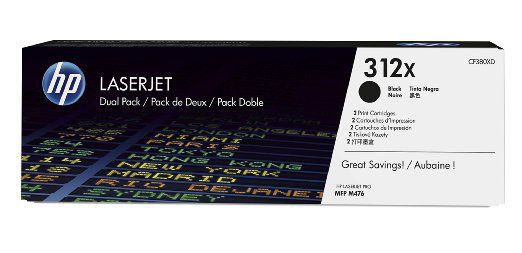 Тонер-картридж HP 312X Dual Pack черный