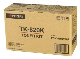 Тонер-картридж Black TK-820K Kyocera FS-C8100DN (15 тыс с), купить в Краснодаре