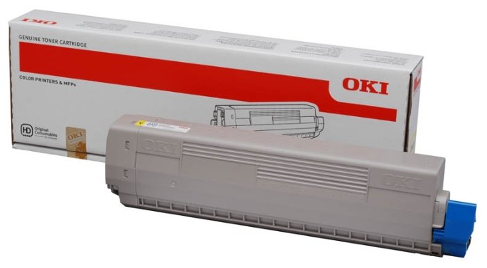 Тонер-картридж желтый Xerox (7,3К) OKI C822
