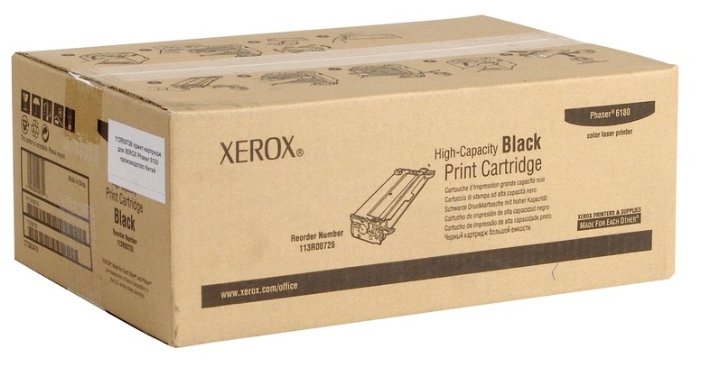 Принт-картридж черный Xerox Phaser 6180, 8000 стр.