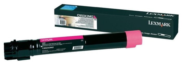 Тонер картридж Lexmark C950X2MG красный C950