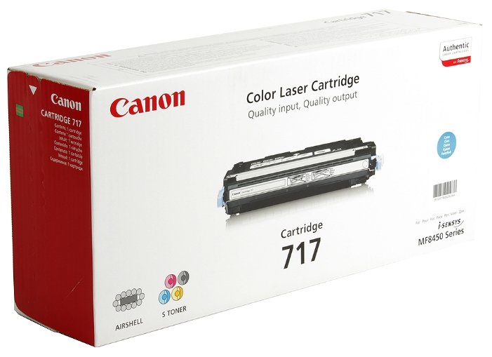 Тонер-картридж Canon 717 голубой/MF8450