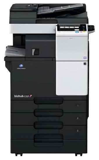 МФУ лазерное цветное Konica-Minolta bizhub C227 (без крышки и тонеров)