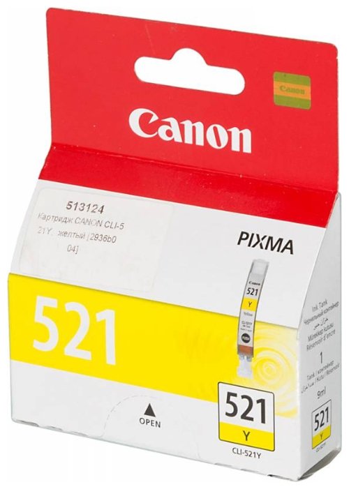 Картридж CANON  CLI-521 Y IJ CART EMB   ( 2936B004 ), купить в Краснодаре