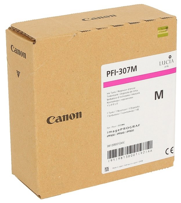 Картридж пурпурный PFI-307 M для Canon iPF830/840/850 (330 мл), купить в Краснодаре