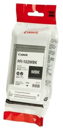 Картридж матовый черный PFI-102MBK для Canon iPF500/600/610/700/710 (130 ml), купить в Краснодаре