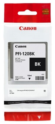 Картридж Canon PFI-120BK (black), 130 мл для TM-200/205/300/305, купить в Краснодаре
