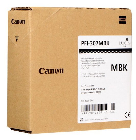 Картридж матовый черный PFI-307 MBK для Canon iPF830/840/850 (330 мл), купить в Краснодаре