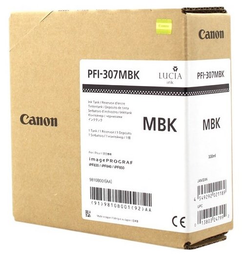 Картридж матовый черный PFI-307 MBK для Canon iPF830/840/850 (330 мл), купить в Краснодаре