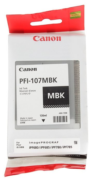 Картридж матовый черный PFI-107 MBK для Canon iPF680/685/780/785 (130ml), купить в Краснодаре
