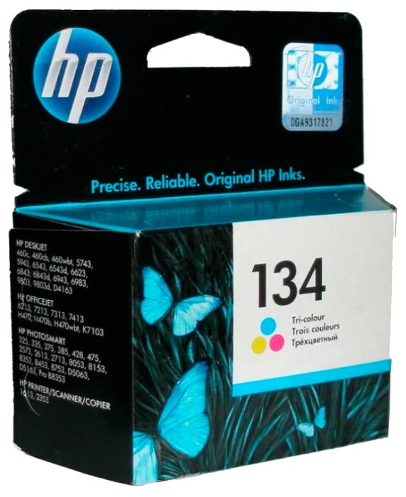 Картридж Hewlett-Packard 134 Tri-colour Inkjet Print Cartridge (14ml), купить в Краснодаре