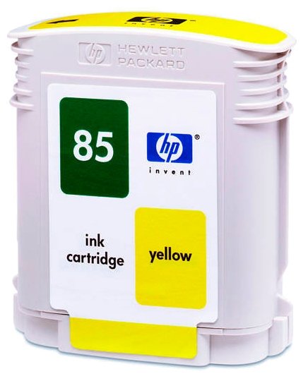 Картридж Hewlett Packard #85 Yellow для Designjet 30/30n/30gp/90/90r/90gp/130/130nr/130gp 69-ml, купить в Краснодаре