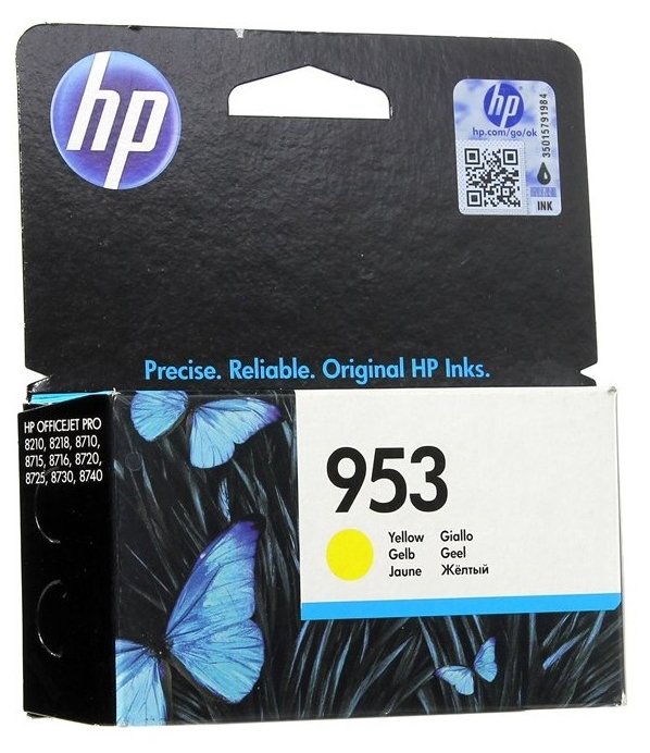 Картридж Hewlett-Packard 953 Yellow Ink, купить в Краснодаре