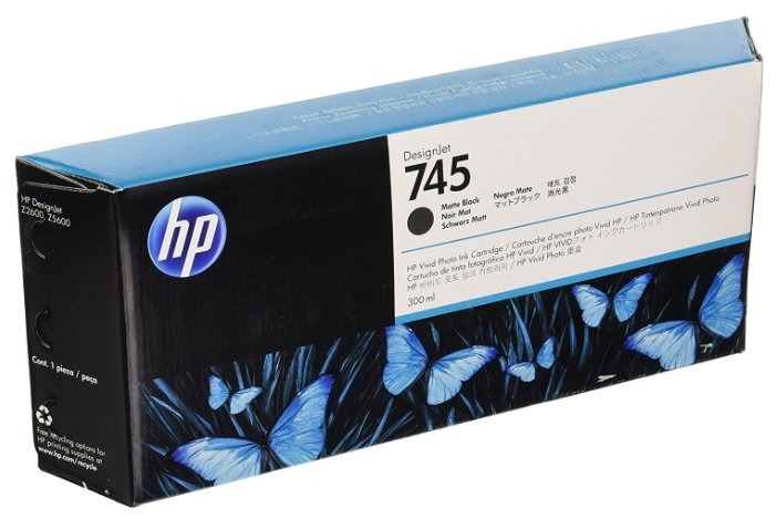 Картридж Hewlett Packard 745 300-ml Matte Black, купить в Краснодаре