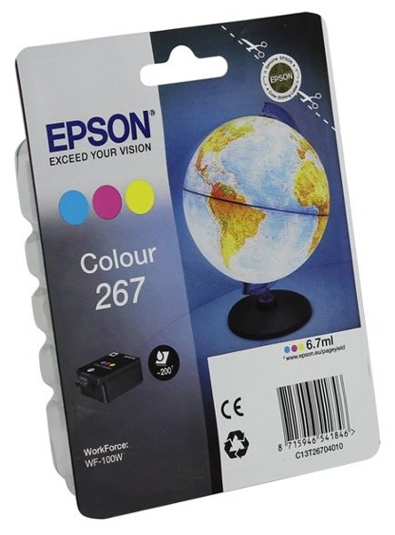 Картридж Epson T267 цветной для WF-100, купить в Краснодаре
