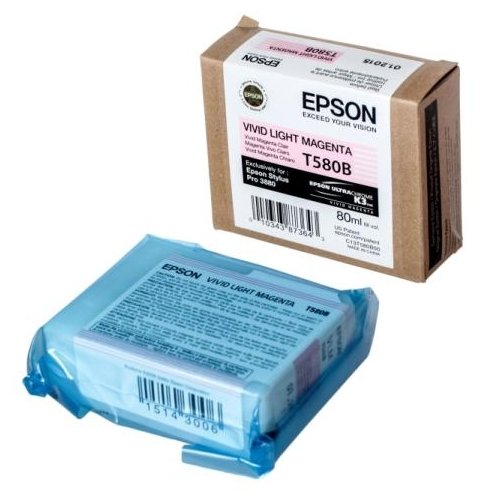 Картридж EPSON T580B светло-пурпурный для Stylus Pro 3880