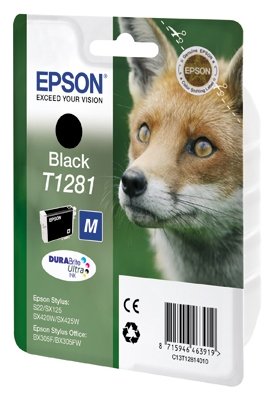 Картридж EPSON T1281 черный для S22/SX125/SX425/BX305, купить в Краснодаре