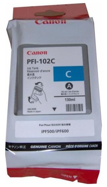 Картридж CANON  PFI-102C Cyan   ( 0896B001 ), купить в Краснодаре