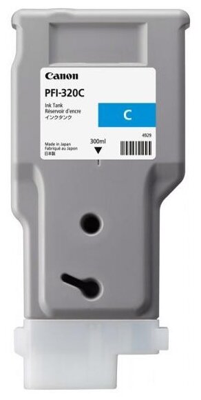 Картридж Canon PFI-320C (cyan), 300 мл для TM-200/205/300/305, купить в Краснодаре