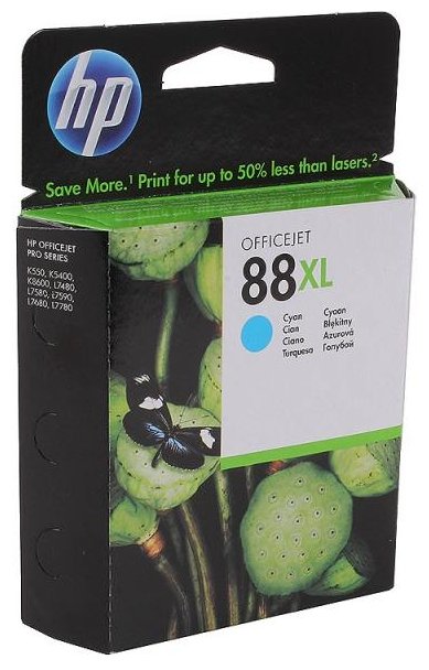Картридж Hewlett Packard 88XL Cyan для Officejet Pro K550/K5400/K8600/L7480/L7580/L7590/L7680/L7780, купить в Краснодаре