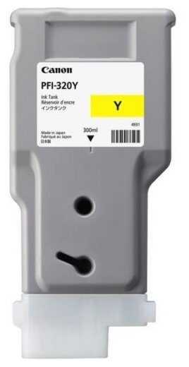 Картридж Canon PFI-320Y (yellow), 300 мл для TM-200/205/300/305, купить в Краснодаре